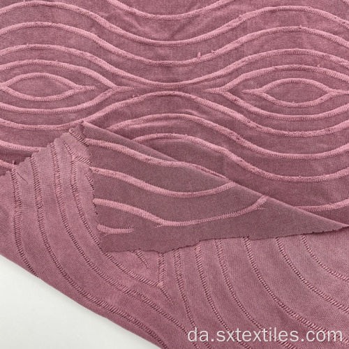 Polyester spandex single jacquard strik stof